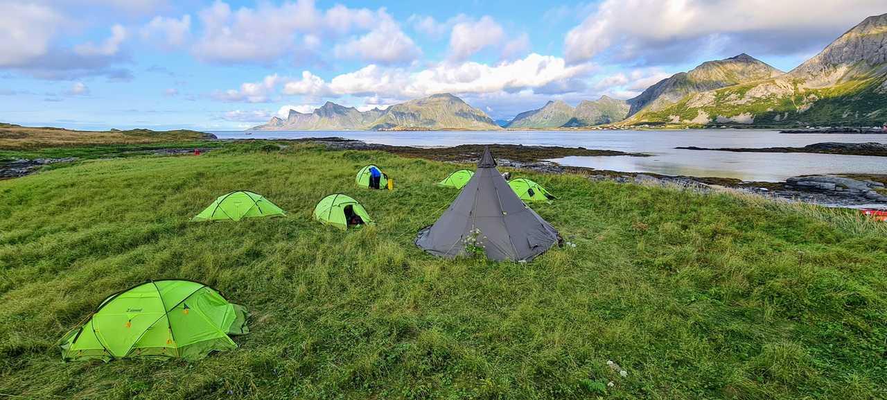 Campement Lofoten été aout 2021