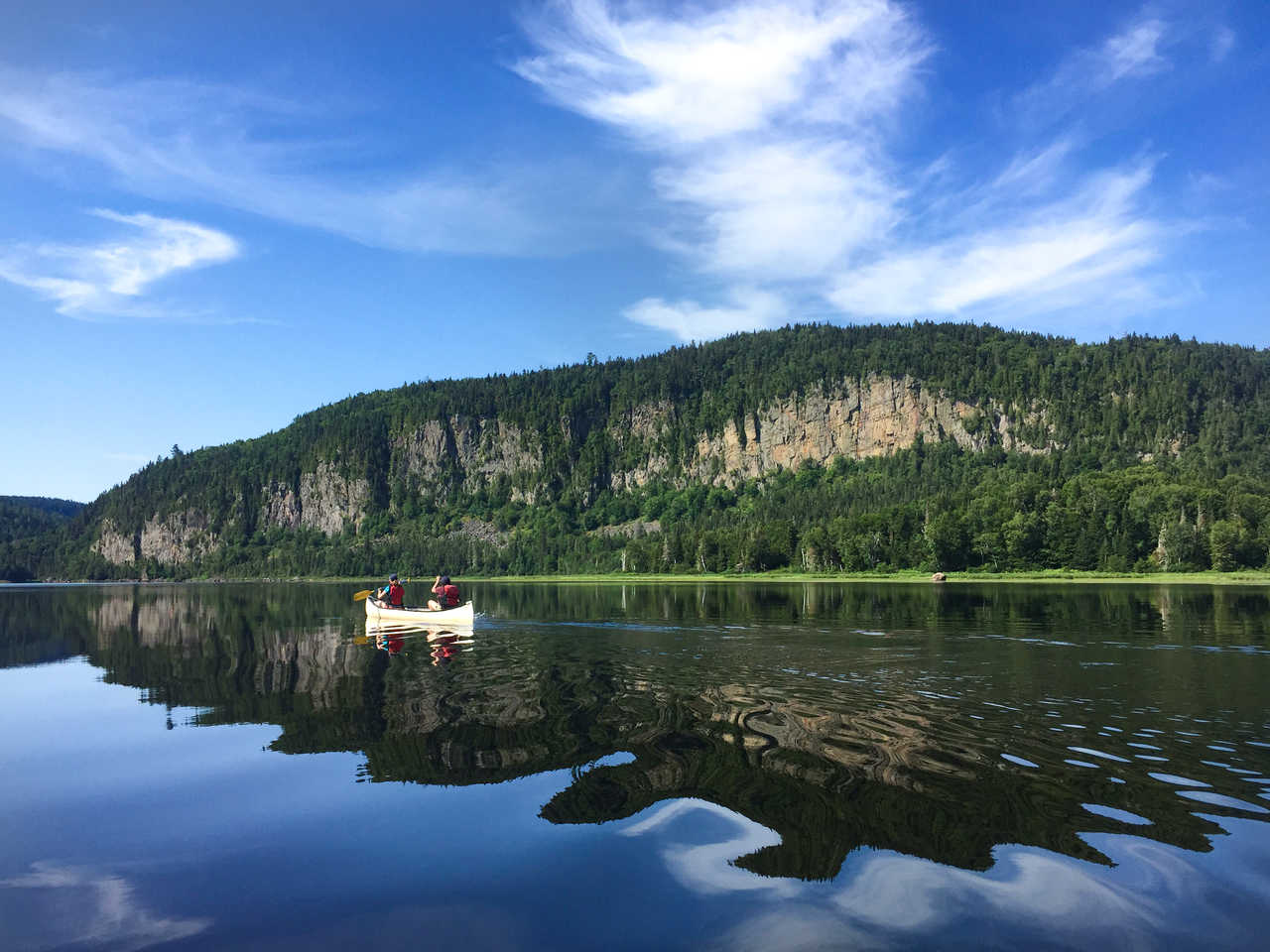 Canoe au Canada, rivière du Québec