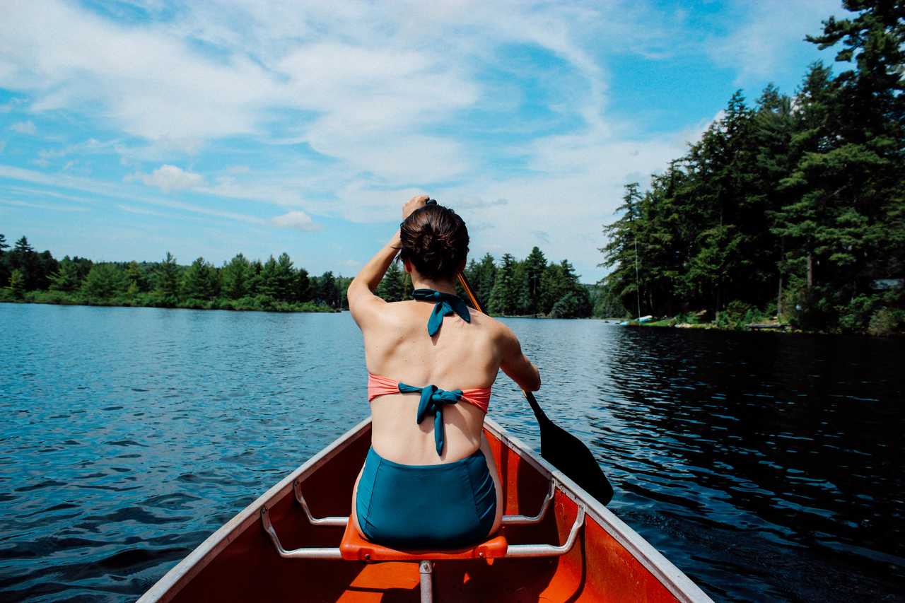 Canoë dans le parc national de la Jacques-Cartier