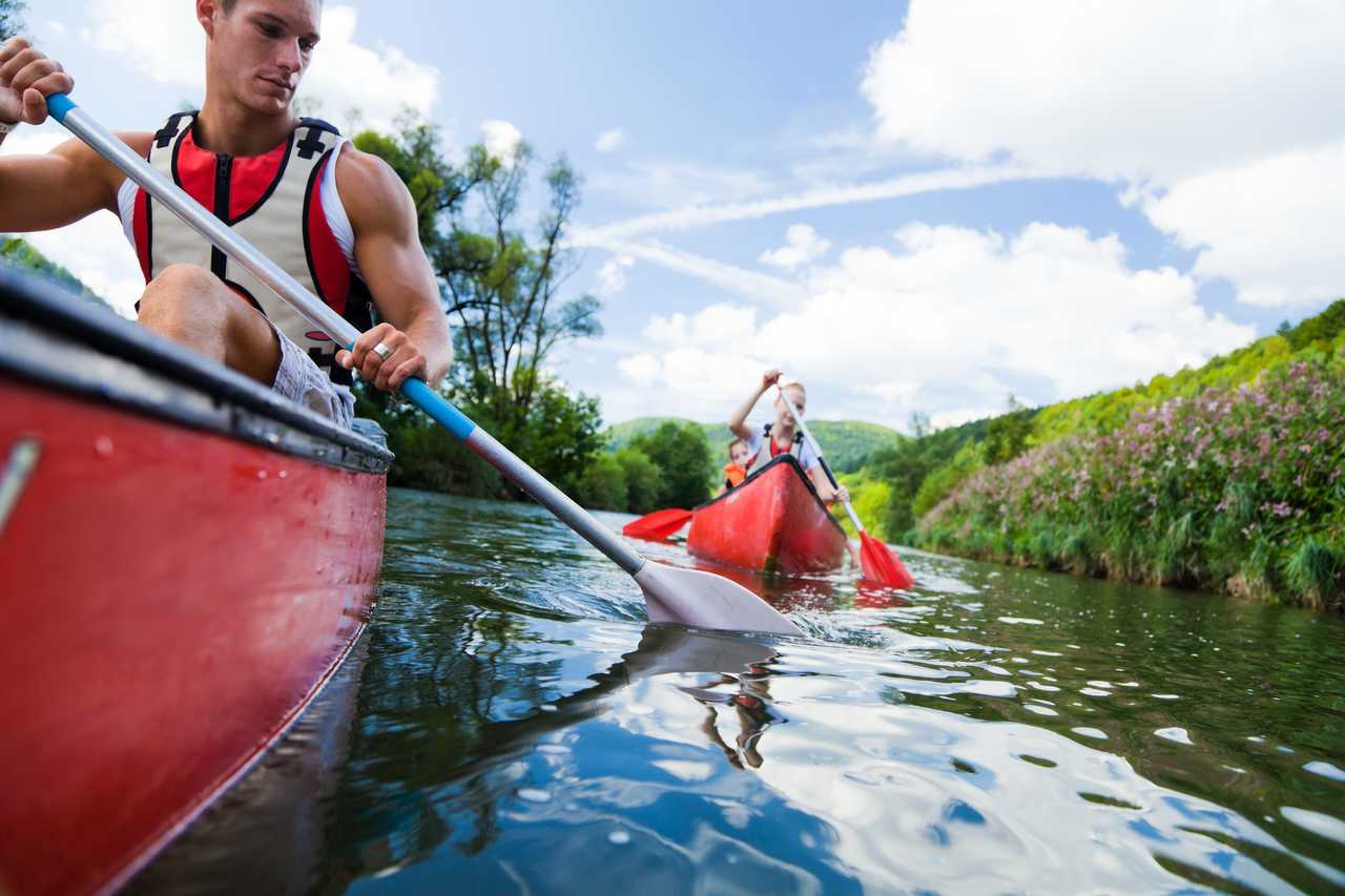 Canoe l'été au Québec