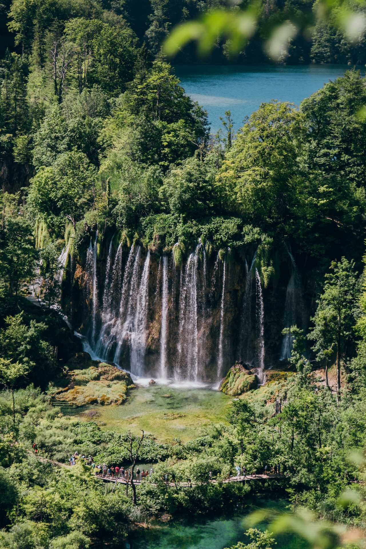 Cascades au Parc National des lacs de Plitvice