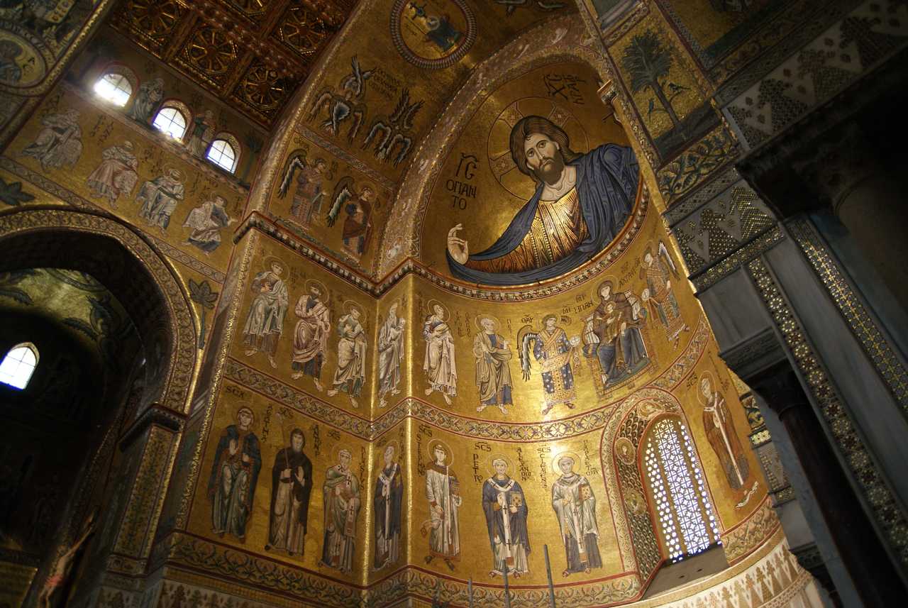 Cathédrale baroque de Montreale, Sicile en Italie