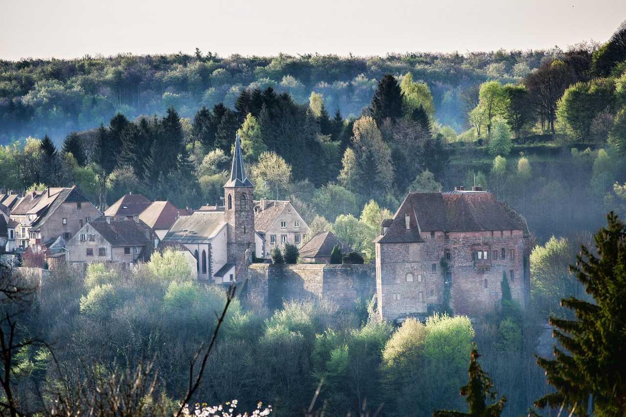chateau de la petite pierre en Alsace, France