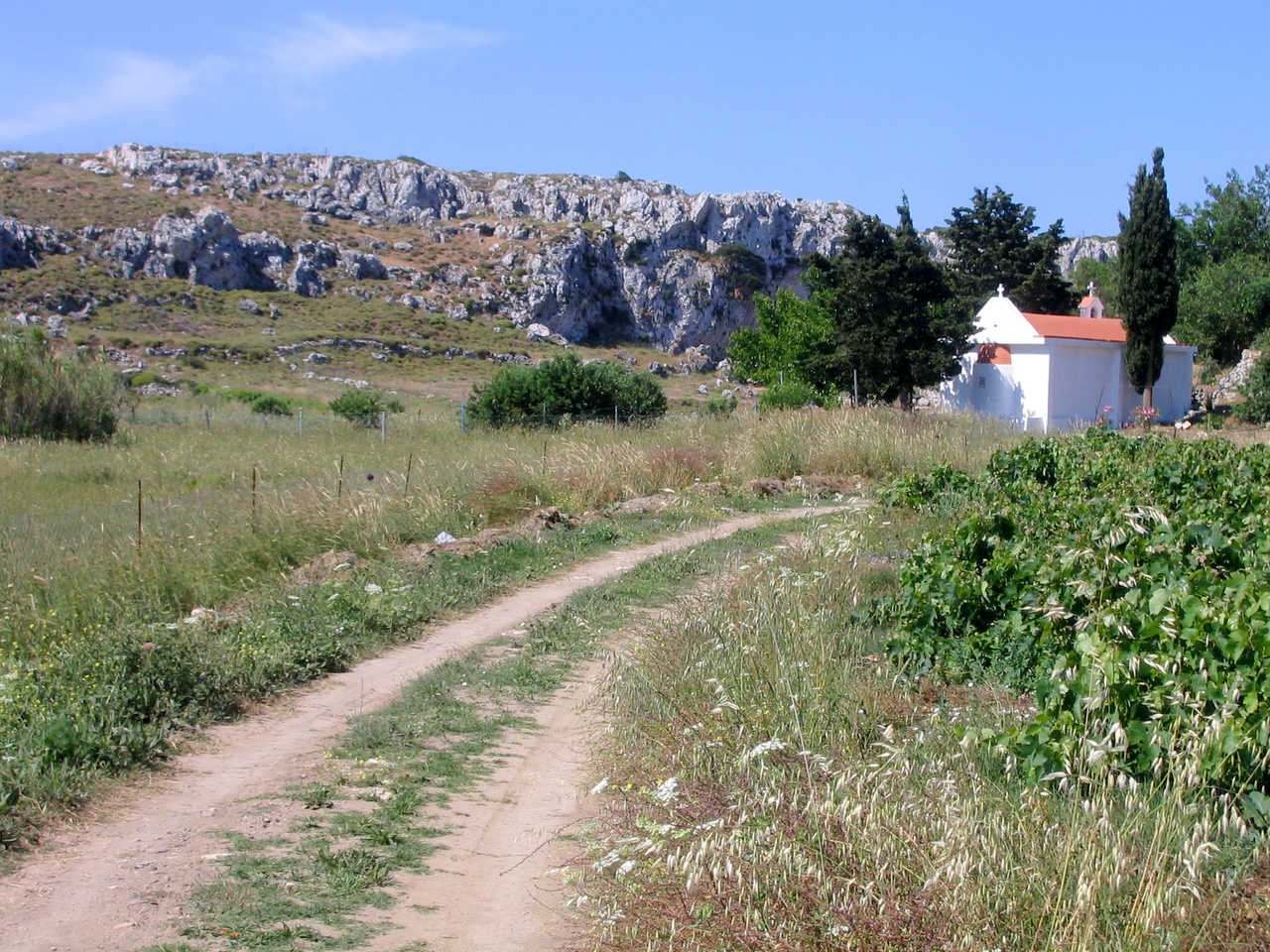 chemin église en Crète