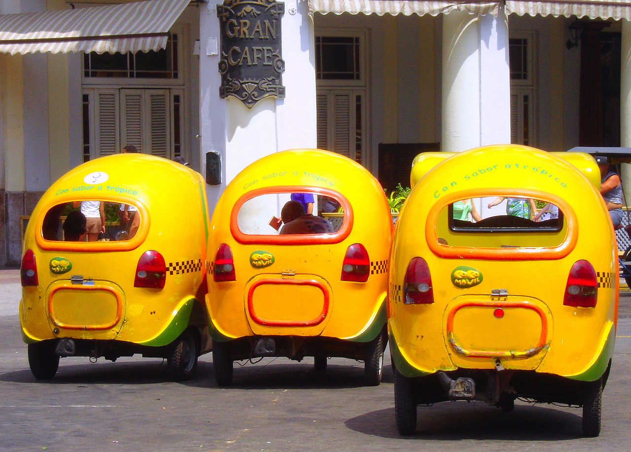 Coco taxi à la Havane