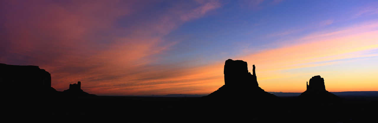 Coucher de soleil à Monument Valley