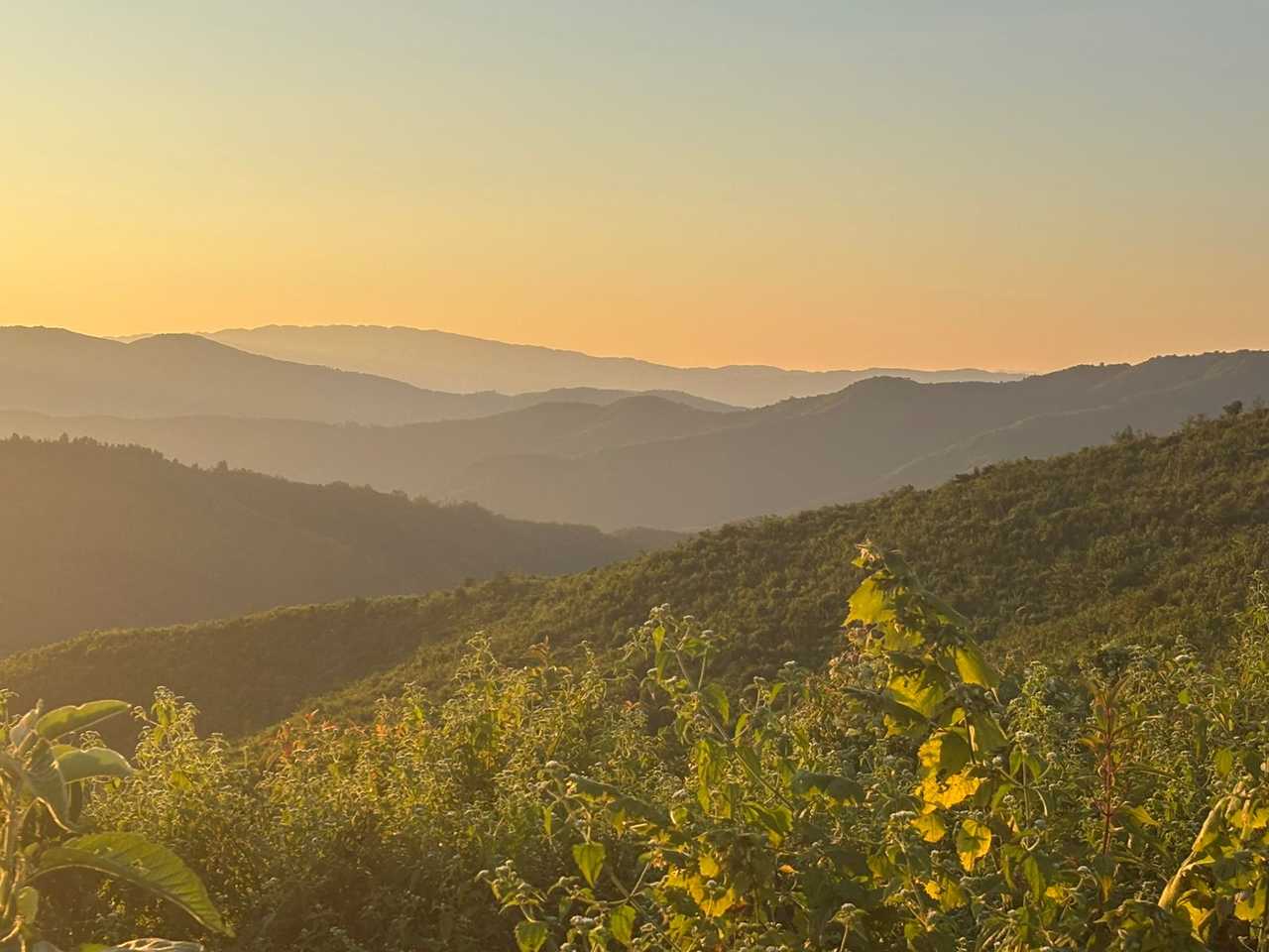 Coucher de soleil au Laos