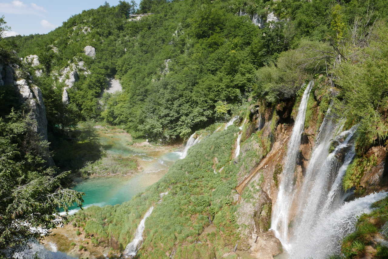 Croatie, cascade dans le Parc de Plitvice