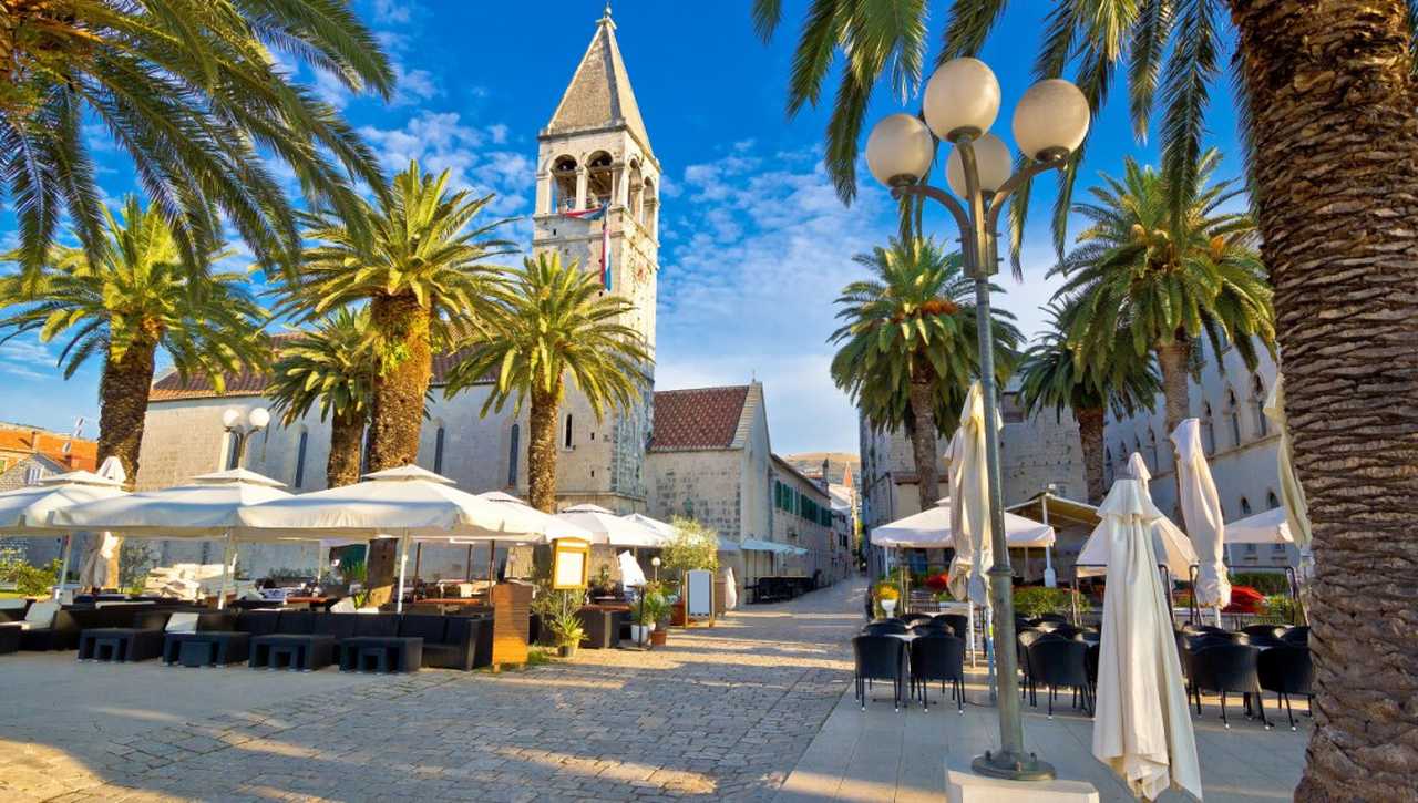 Croatie, Trogir place centrale