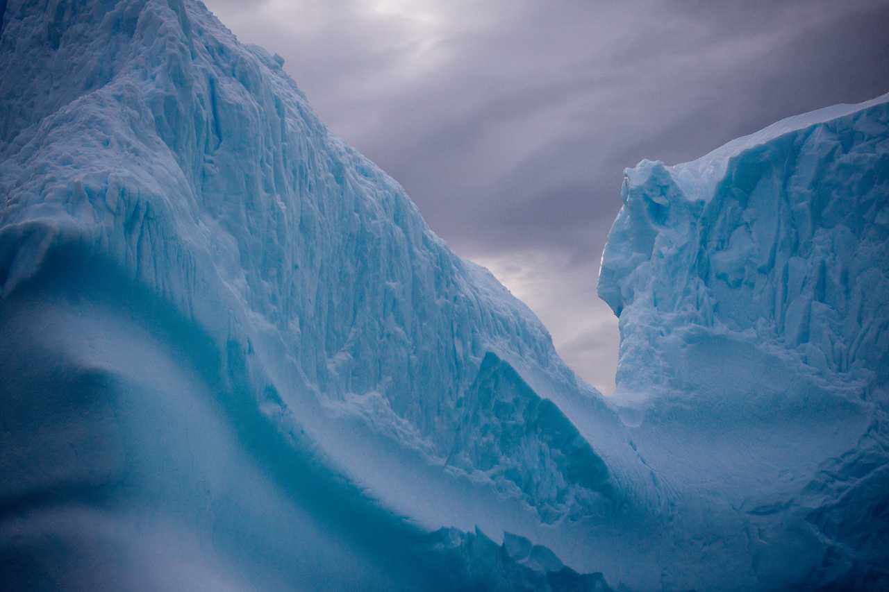 Photo d'un iceberg en Antarctique