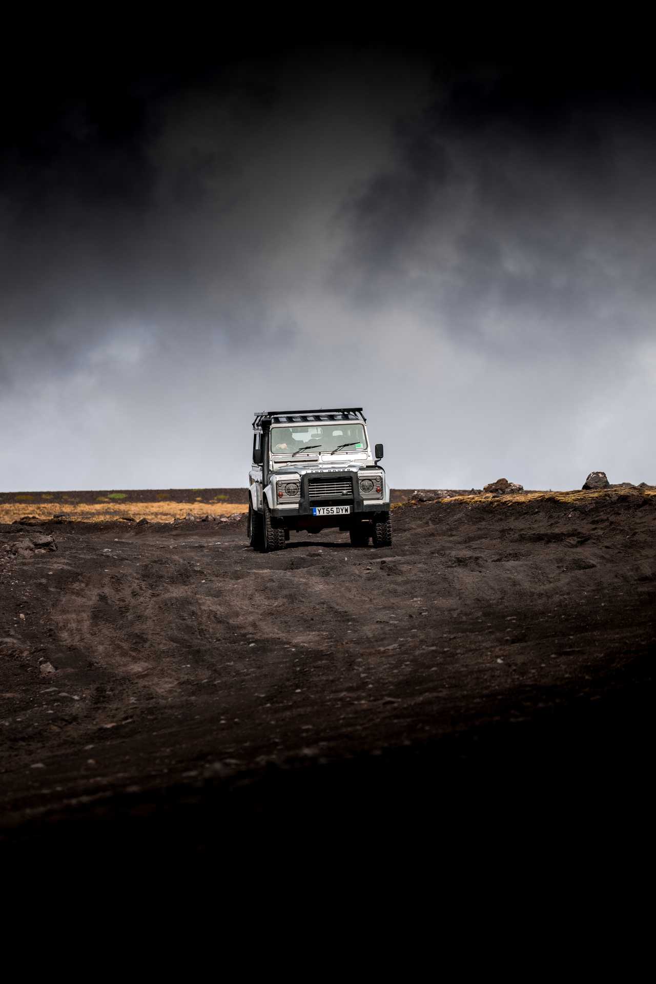 Defender dans les hautes terres de l'Islande