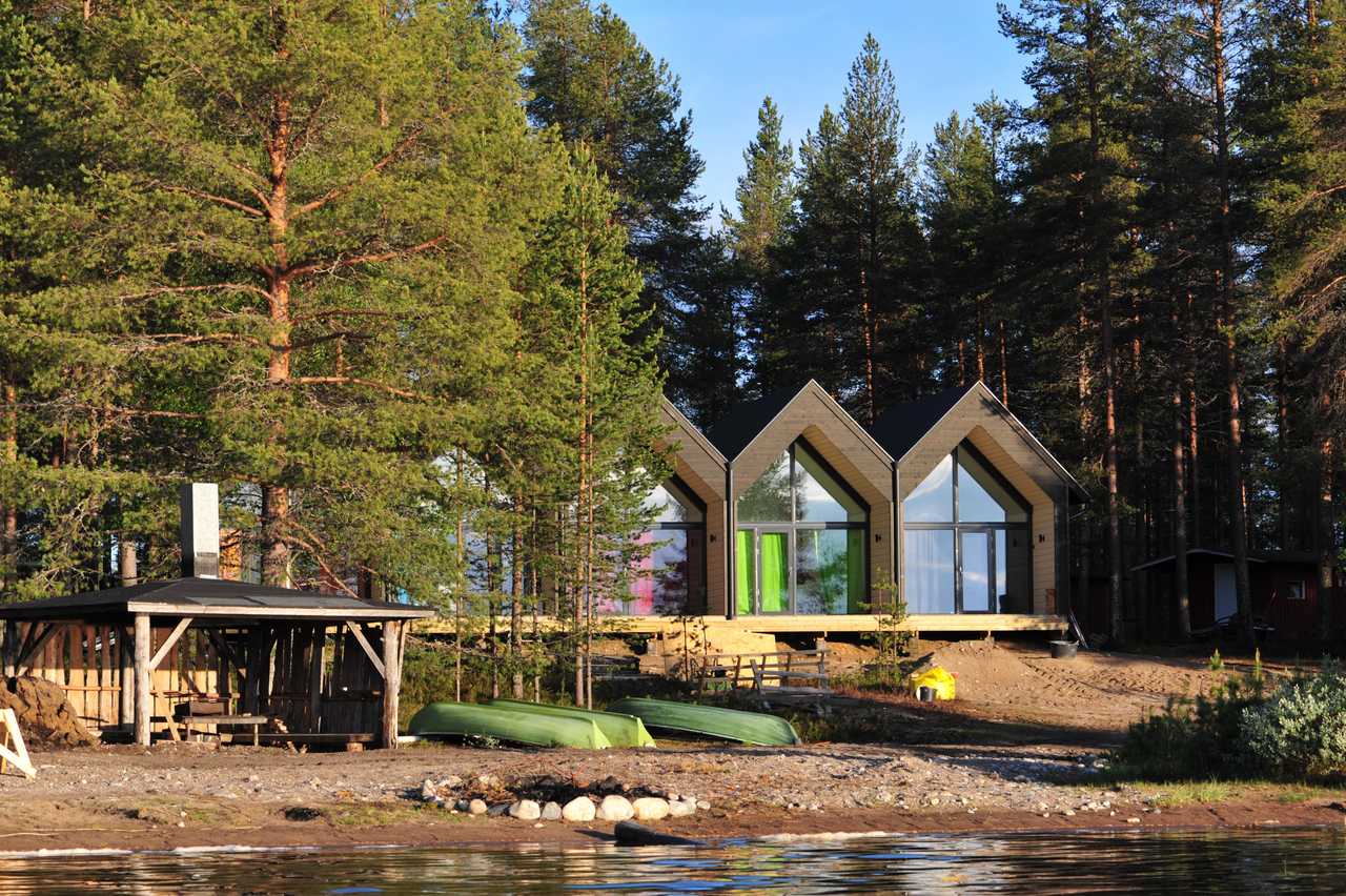 Eco-lodge du camp Norwide, en Finlande