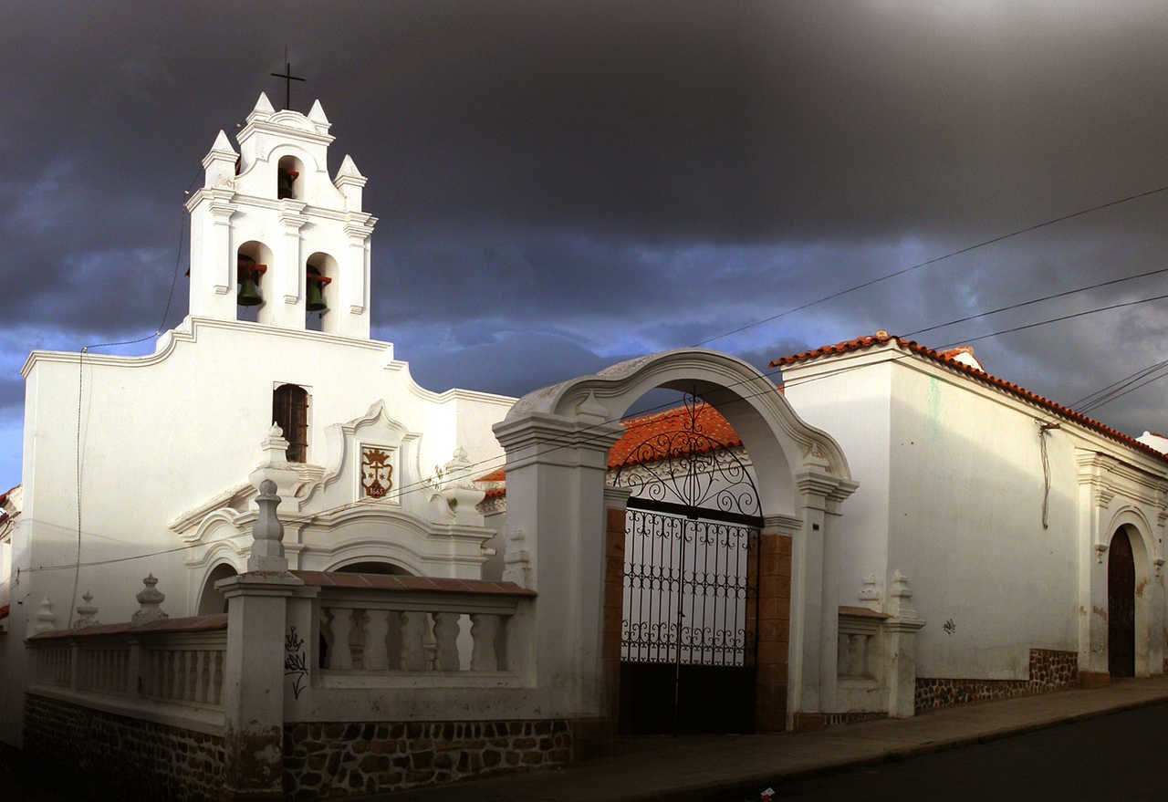eglise de la ville de Sucre capitale en Bolivie