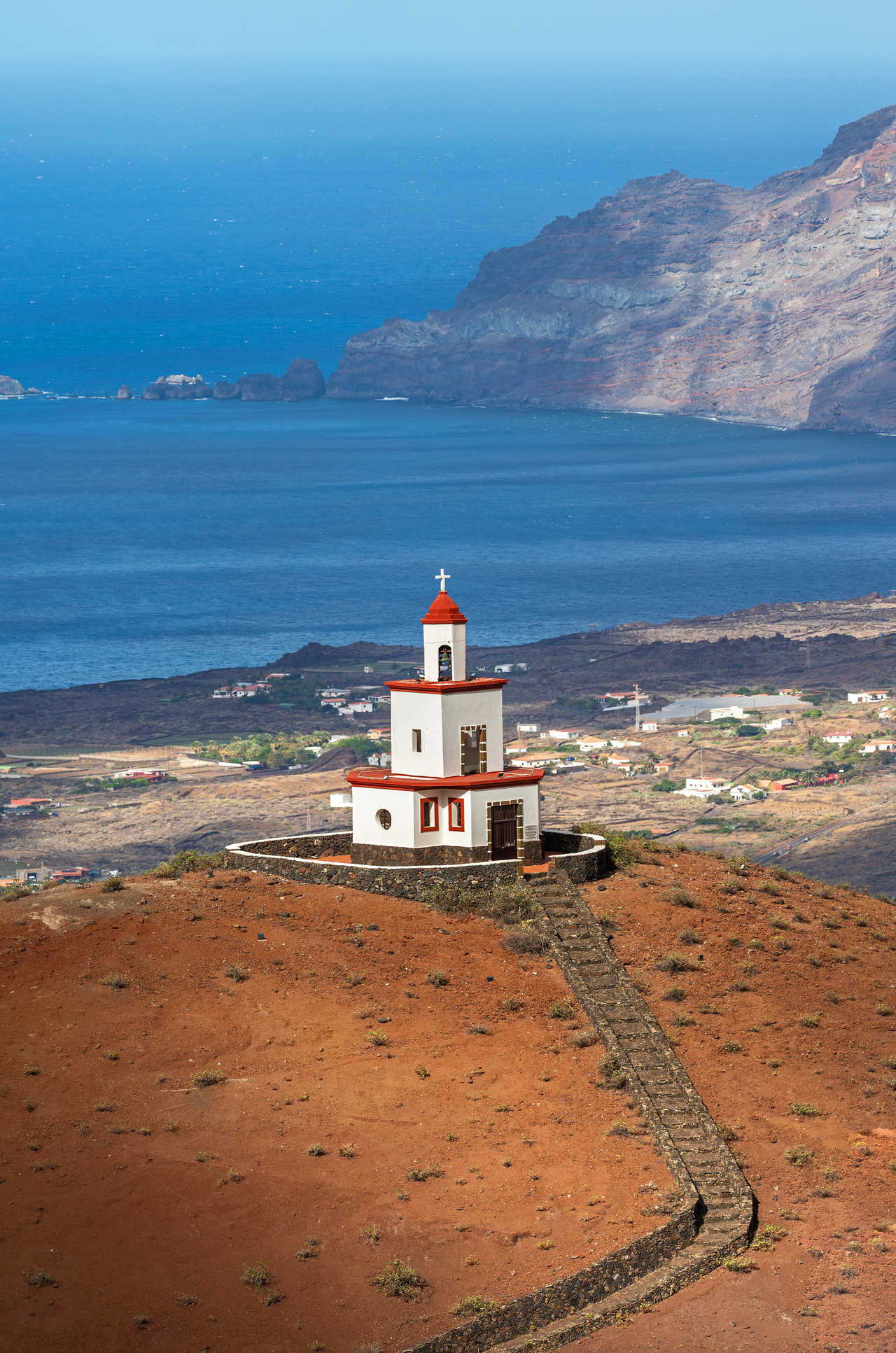 Eglise La Candelaria à La Frontera typique sur l'île d'El Hierro aux Canaries