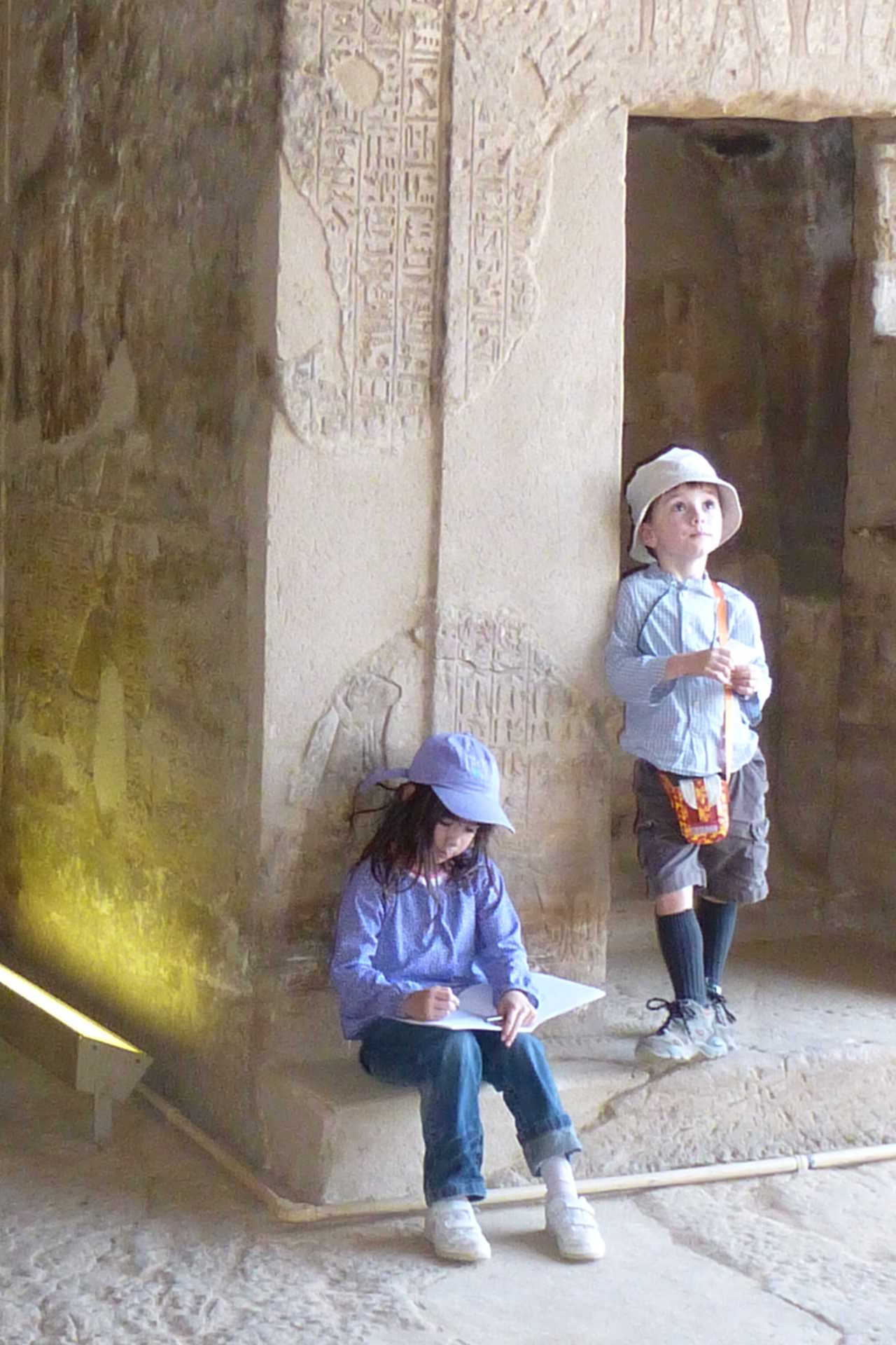 Enfants aux temple de Kom Ombo