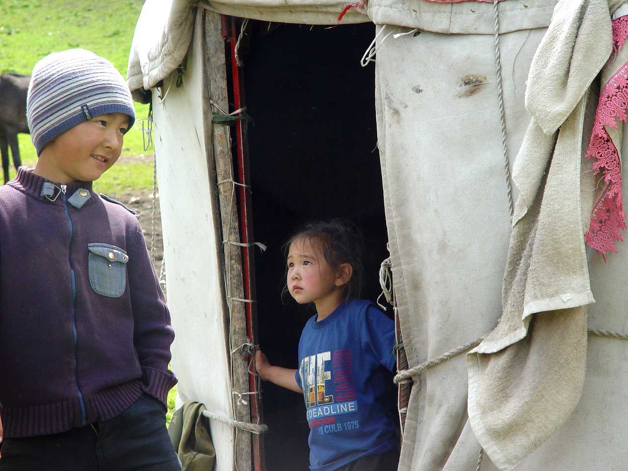 Enfants kirghizes