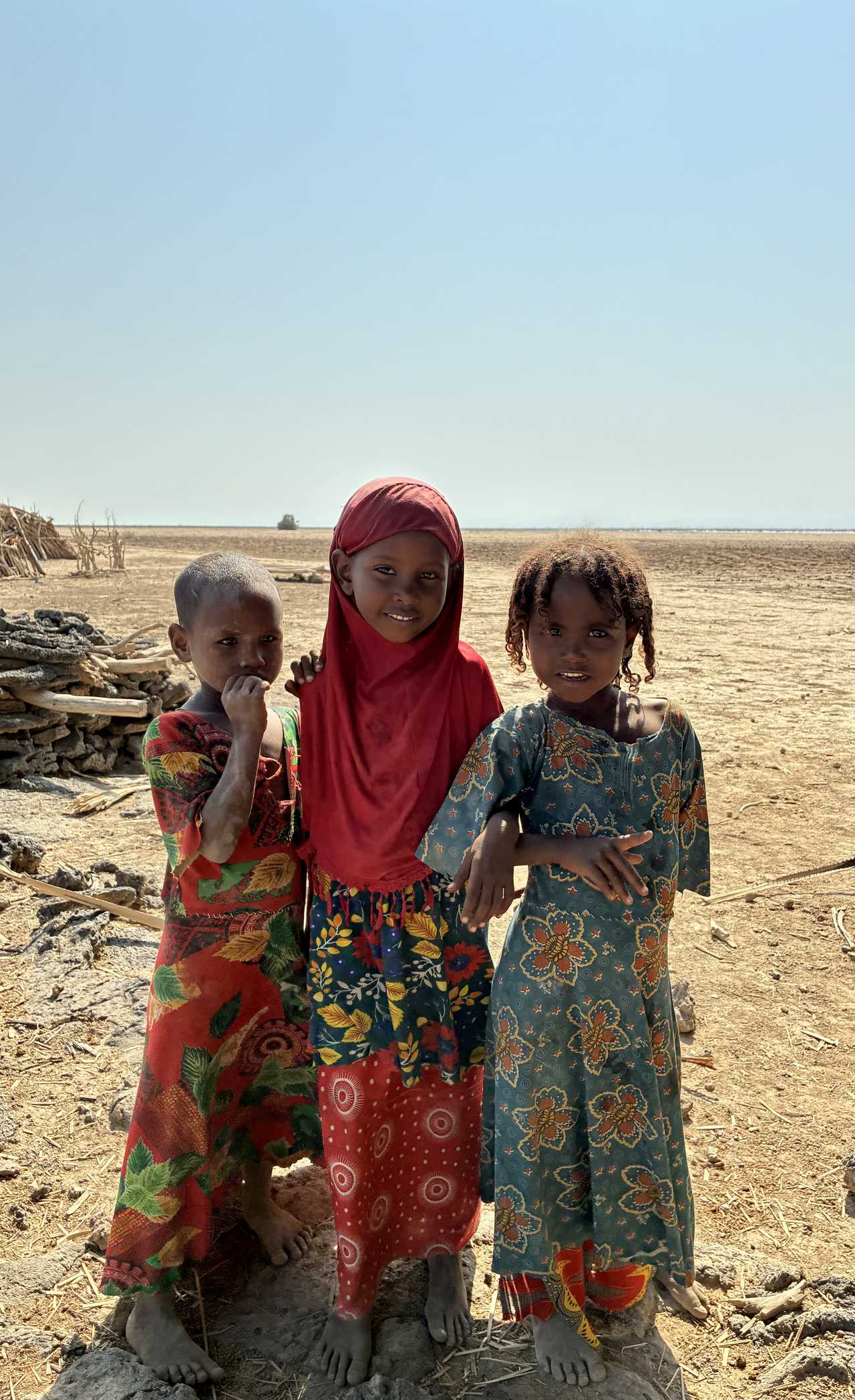 Enfants sur la route en Ethiopie
