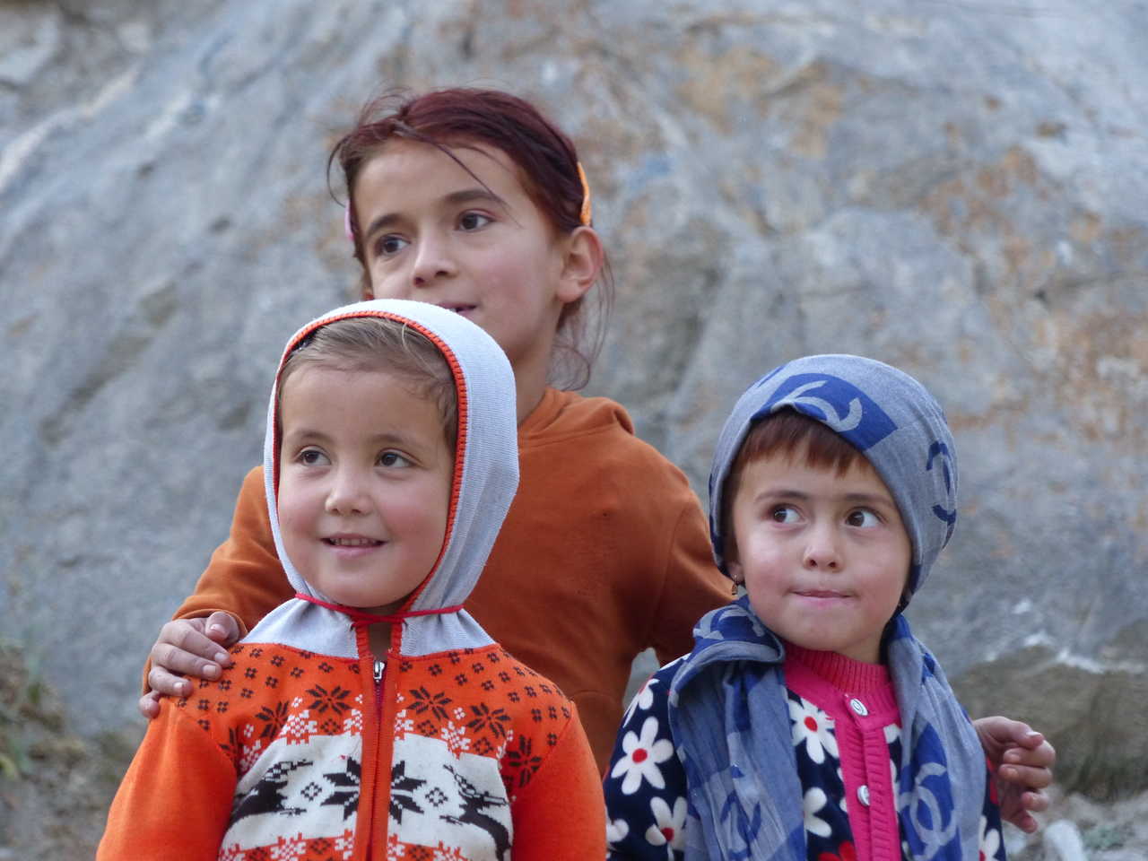 Enfants tadjiks au village de Guitan
