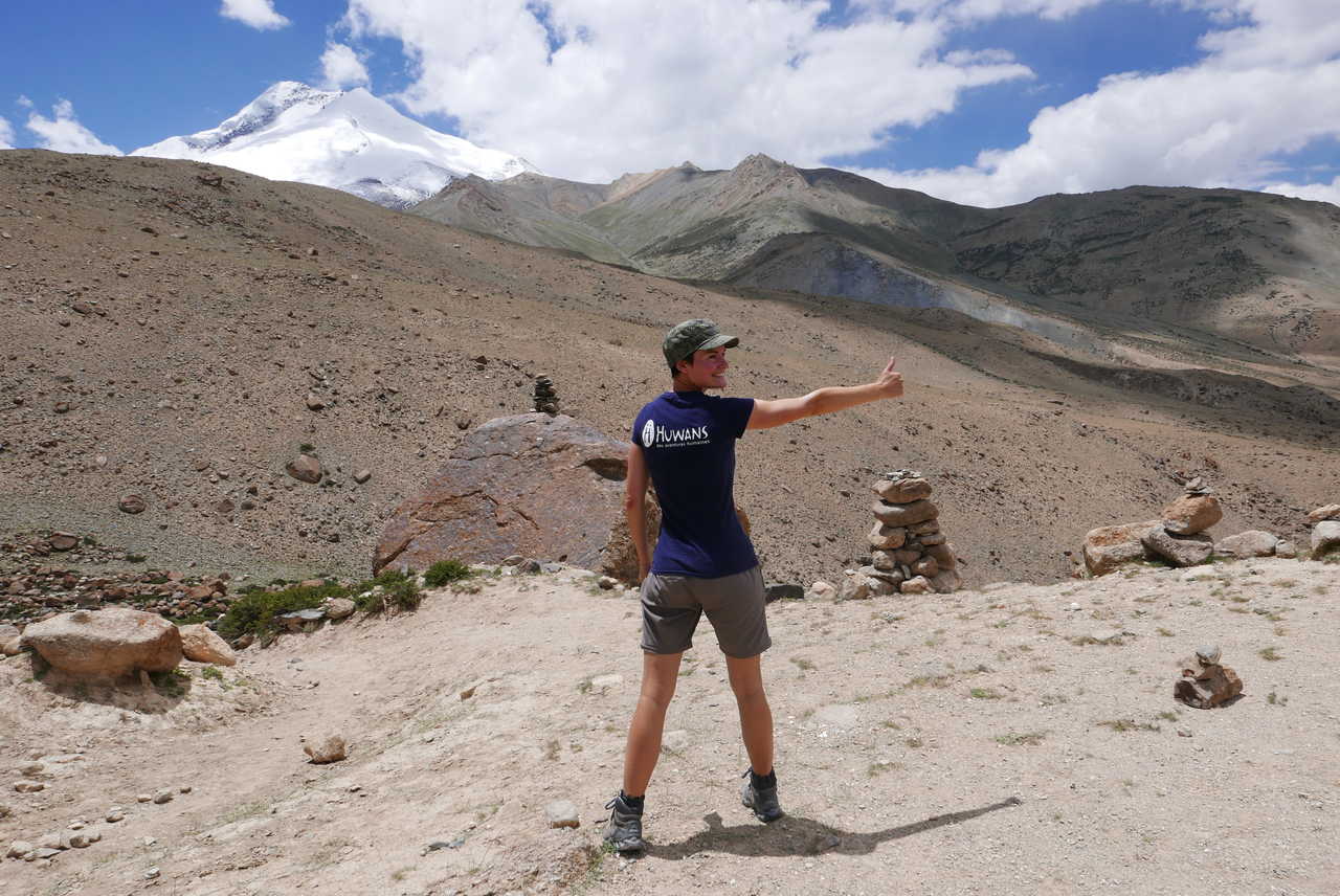 Fanny dans la vallée de la Markha, Ladakh, Inde Himalayenne