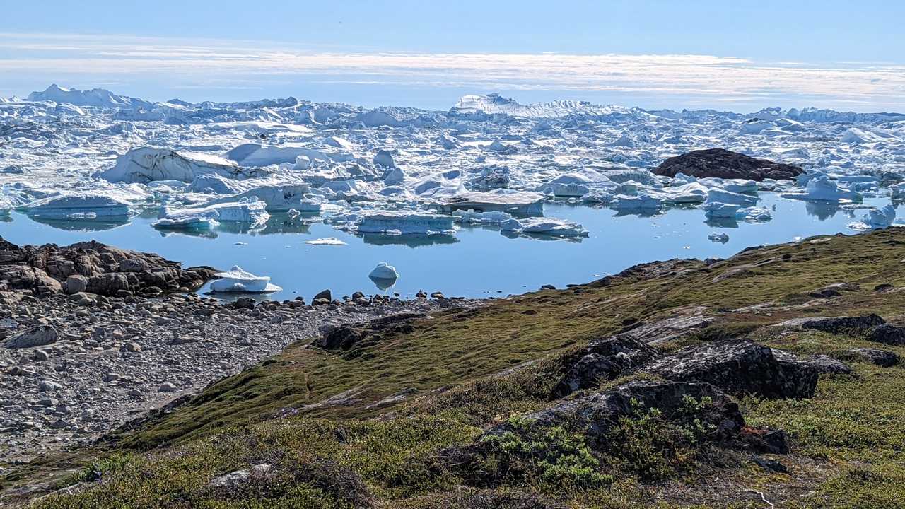 Fjord glacé d'Ilulissat l'été