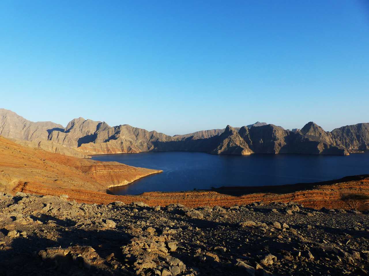 Fond de la baie de sham à Oman