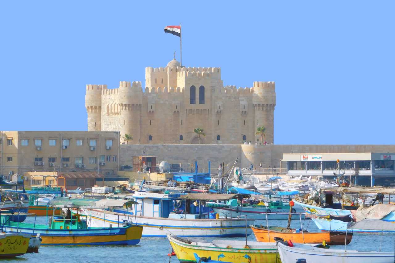 Fort et port de Qait Bay - Alexandrie, Egypte