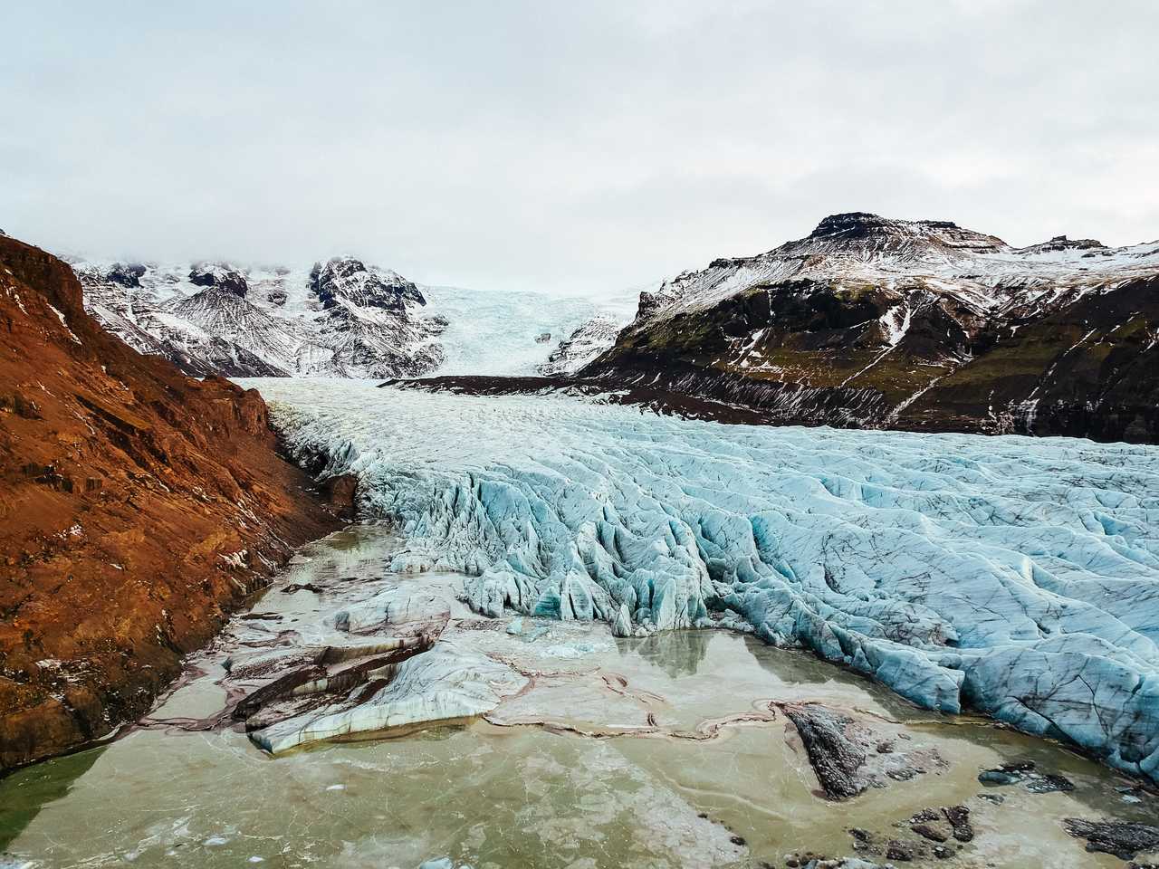 Glacier du Vatnajokull islandais