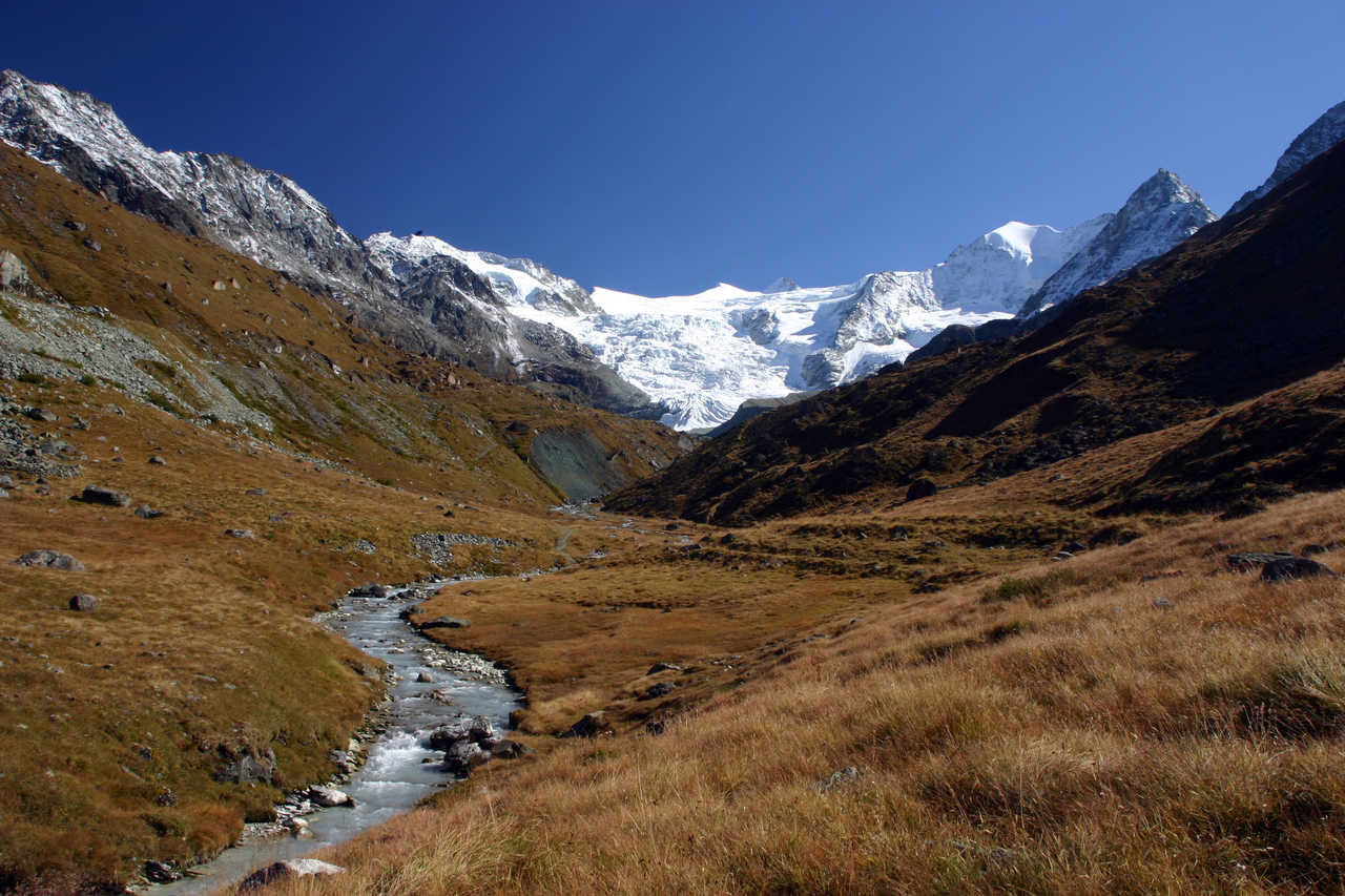 Glacier Moiry dans le Valais en Suisse