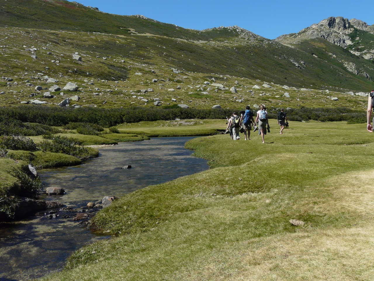 GR20 en Corse, autour du lac de Nino et ses pozzines