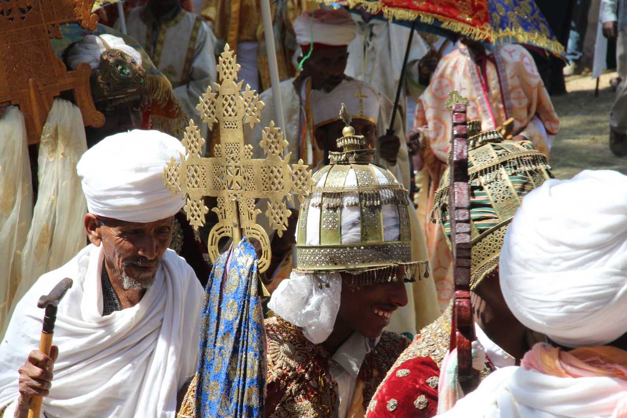Grande fête religieuse en Ethiopie