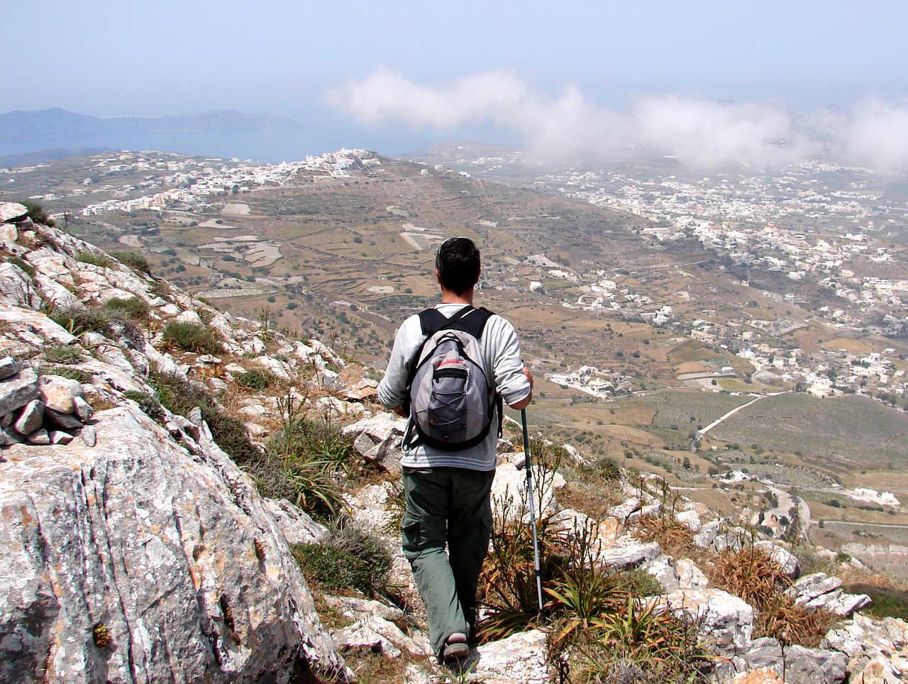 Grece, randonnée sur l'île de Santorin