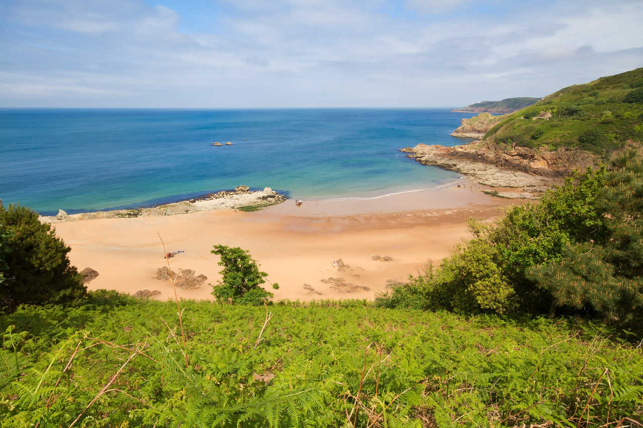 Grève de Lecq à Jersey