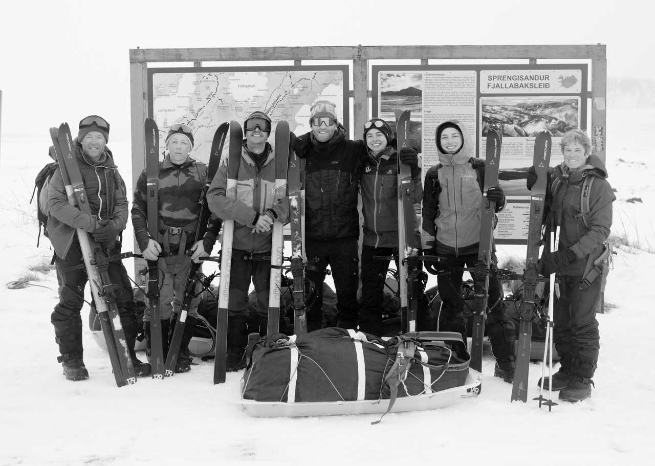 Groupe de voyageurs Islande hiver