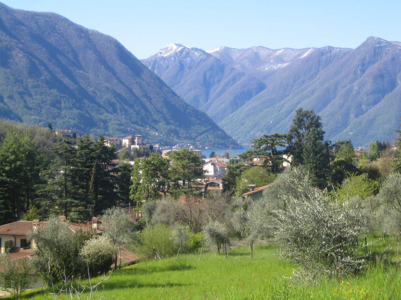 Hauteur du lac de Côme, Italie