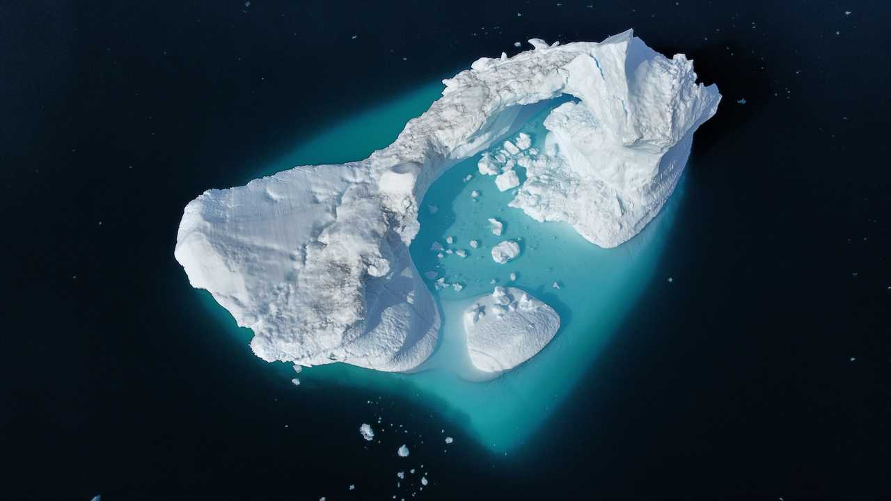 Iceberg du Groenland vu du ciel