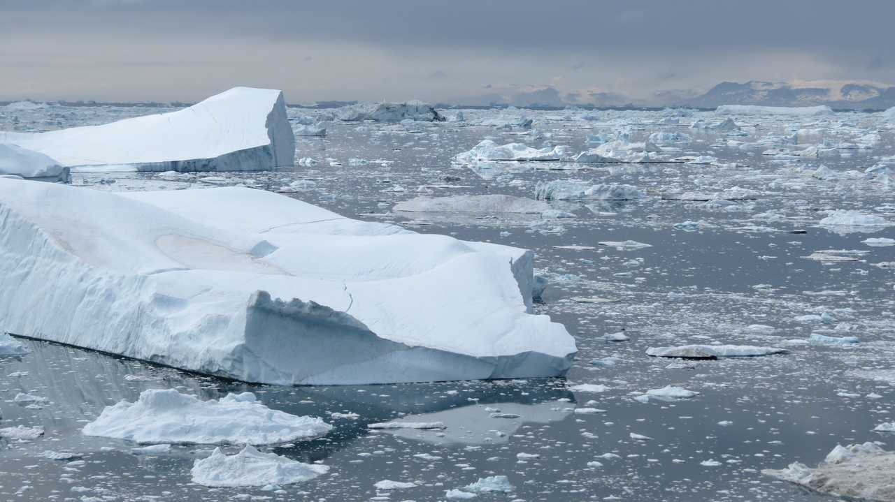 Icebergs baie de Disko, Groenland