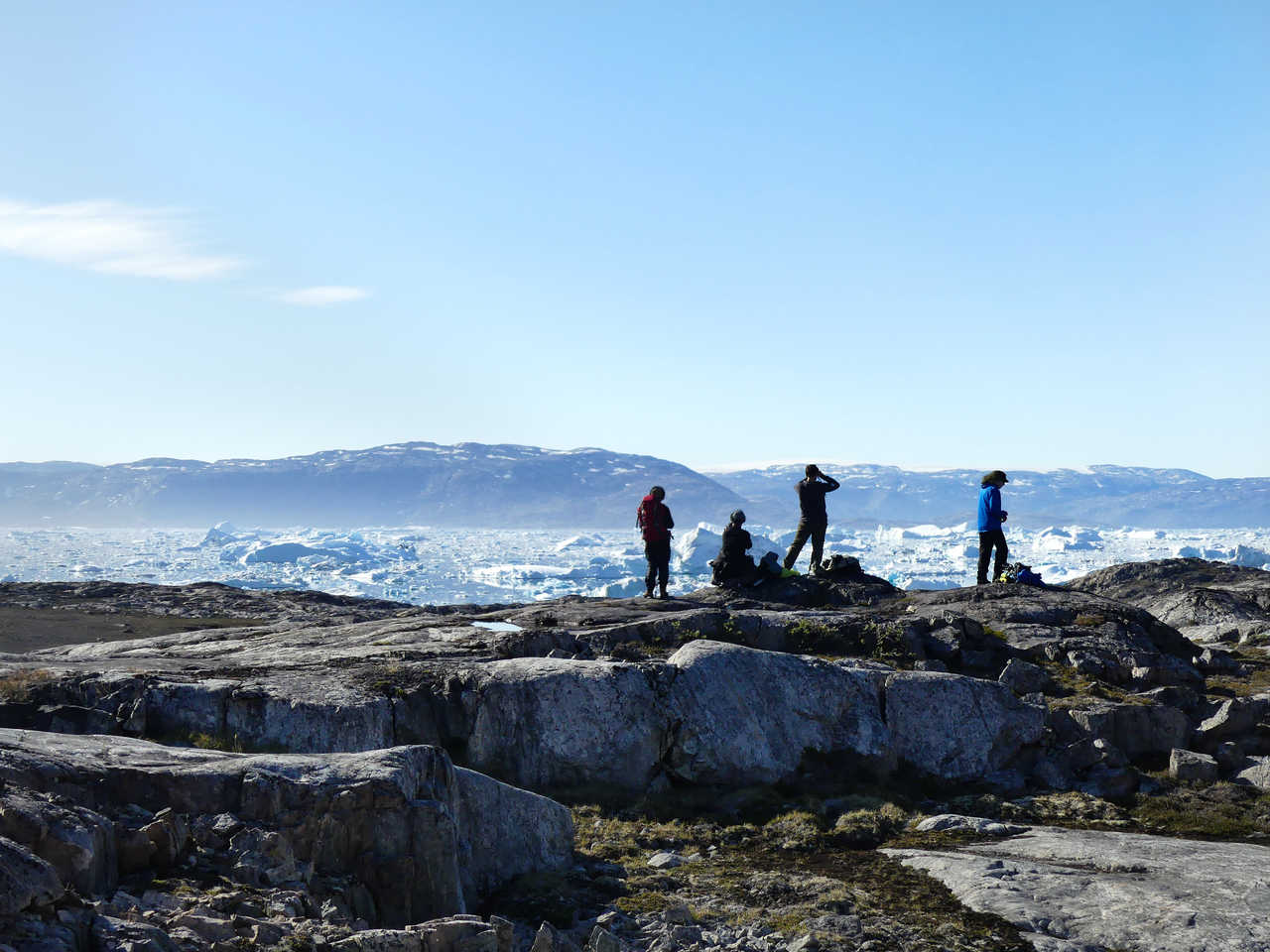 Icebergs sur la côte est du Groenland