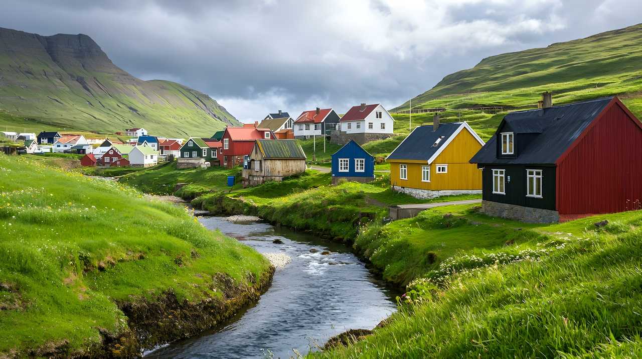 Iles Féroé village de Gjógv