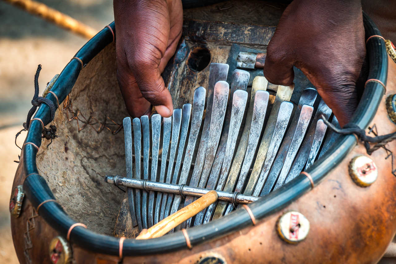 Instrument de musique traditionnelle, le Zimbabwe, l'Afrique