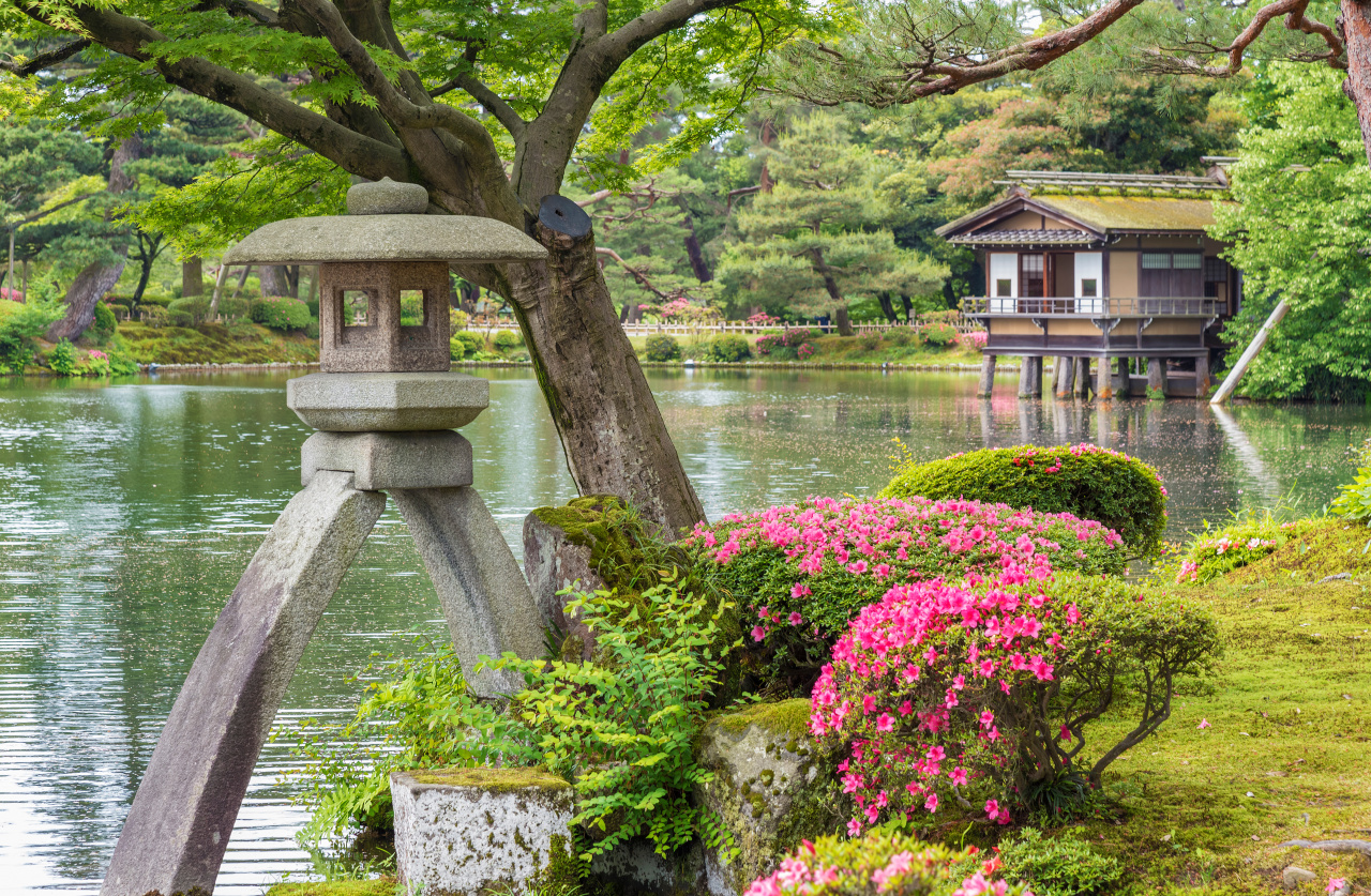Jardin de Kebrokuen à Kanazawa au Japon