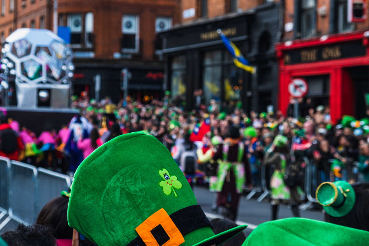 jour de la saint Patrick a Dublin en Irlande