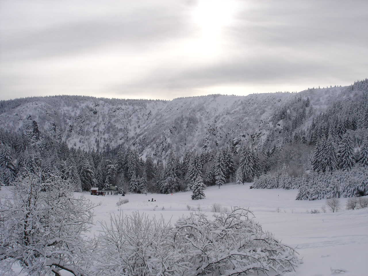 Journée hivernale au lac blanc, Vosges