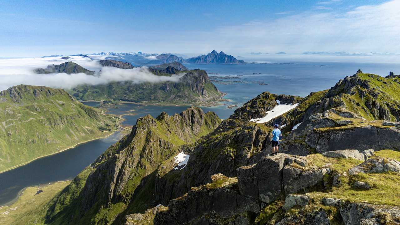 Justadtinden, îles Lofoten, Norvège