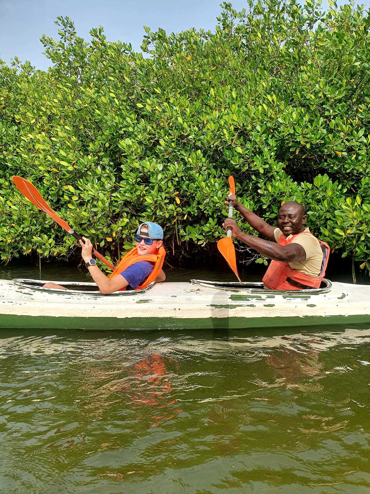 Kayak au Sénégal