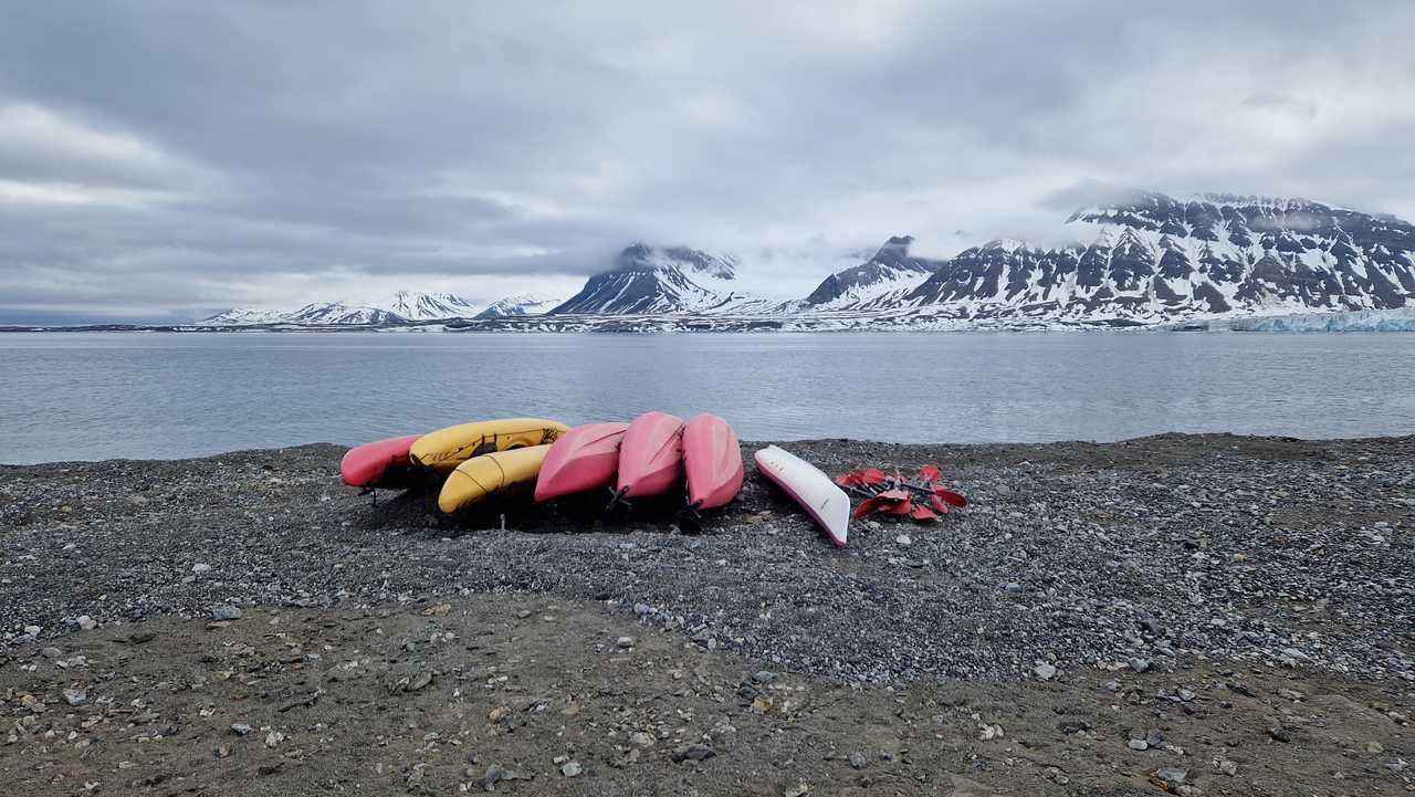 Kayak de mer au Spitzberg