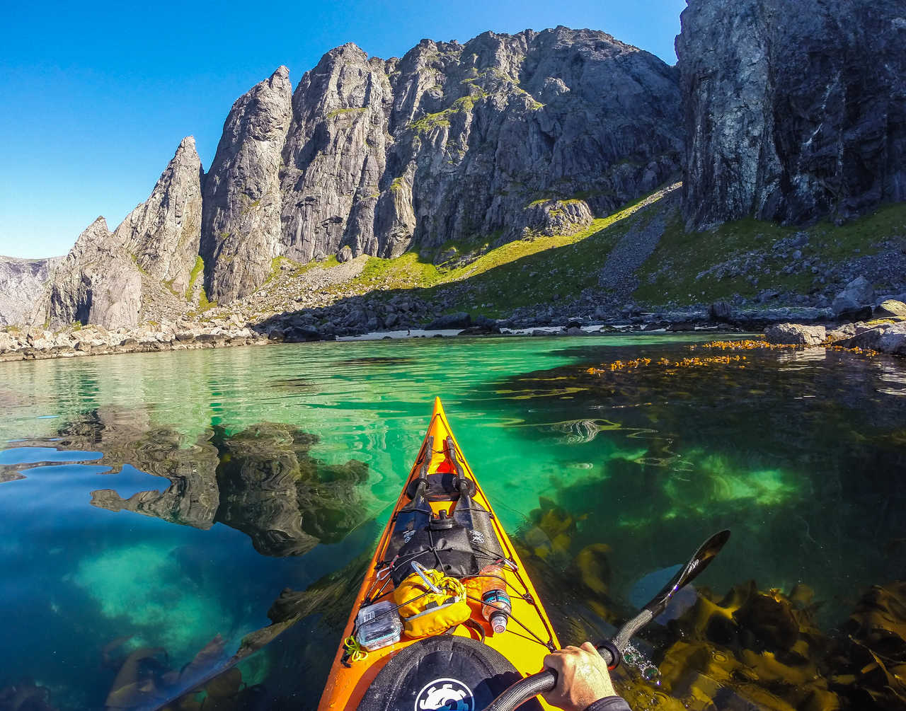 Kayak de mer dans les Lofoten