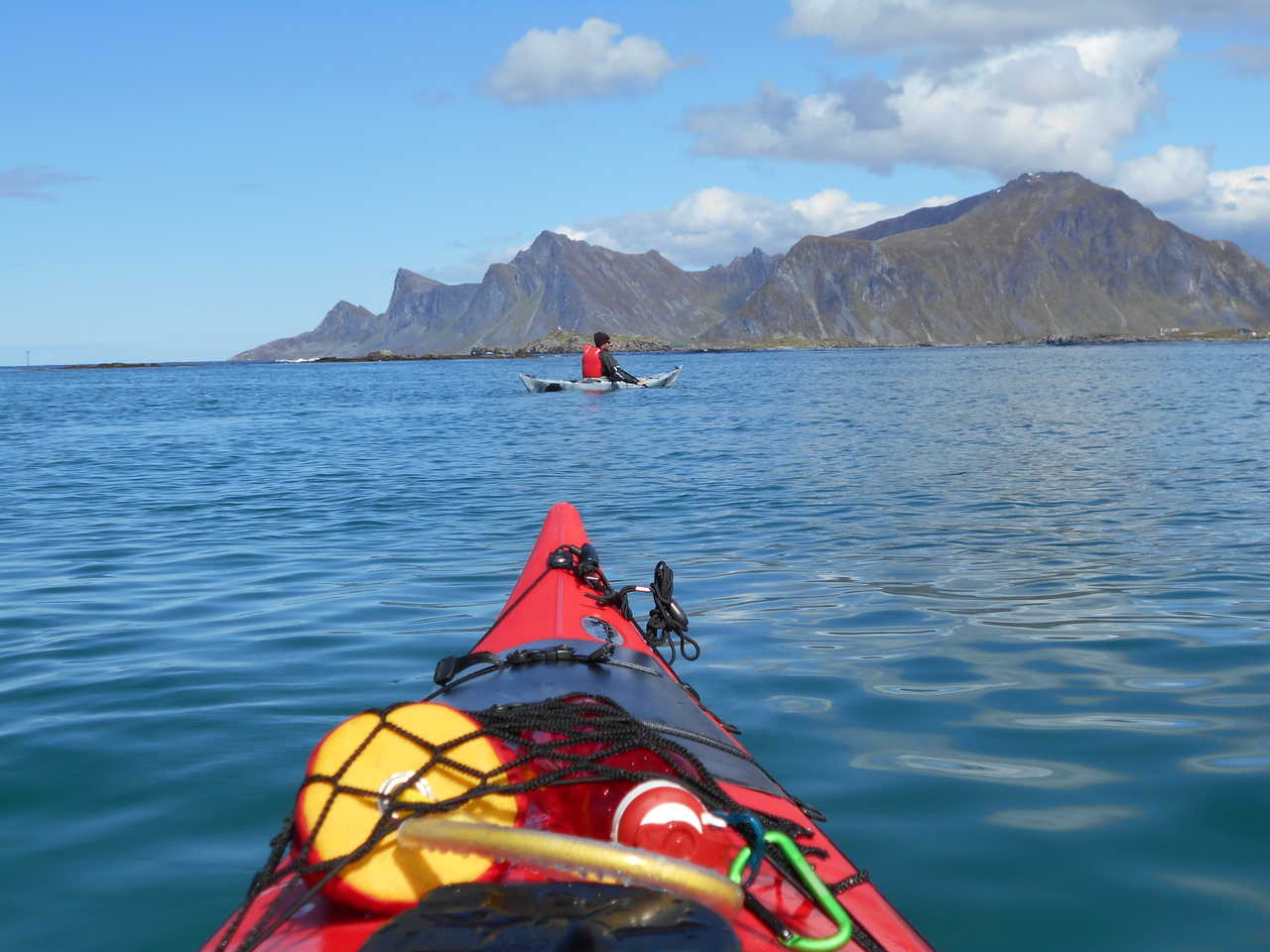 Kayak en Norvège du Nord dans les Lofoten