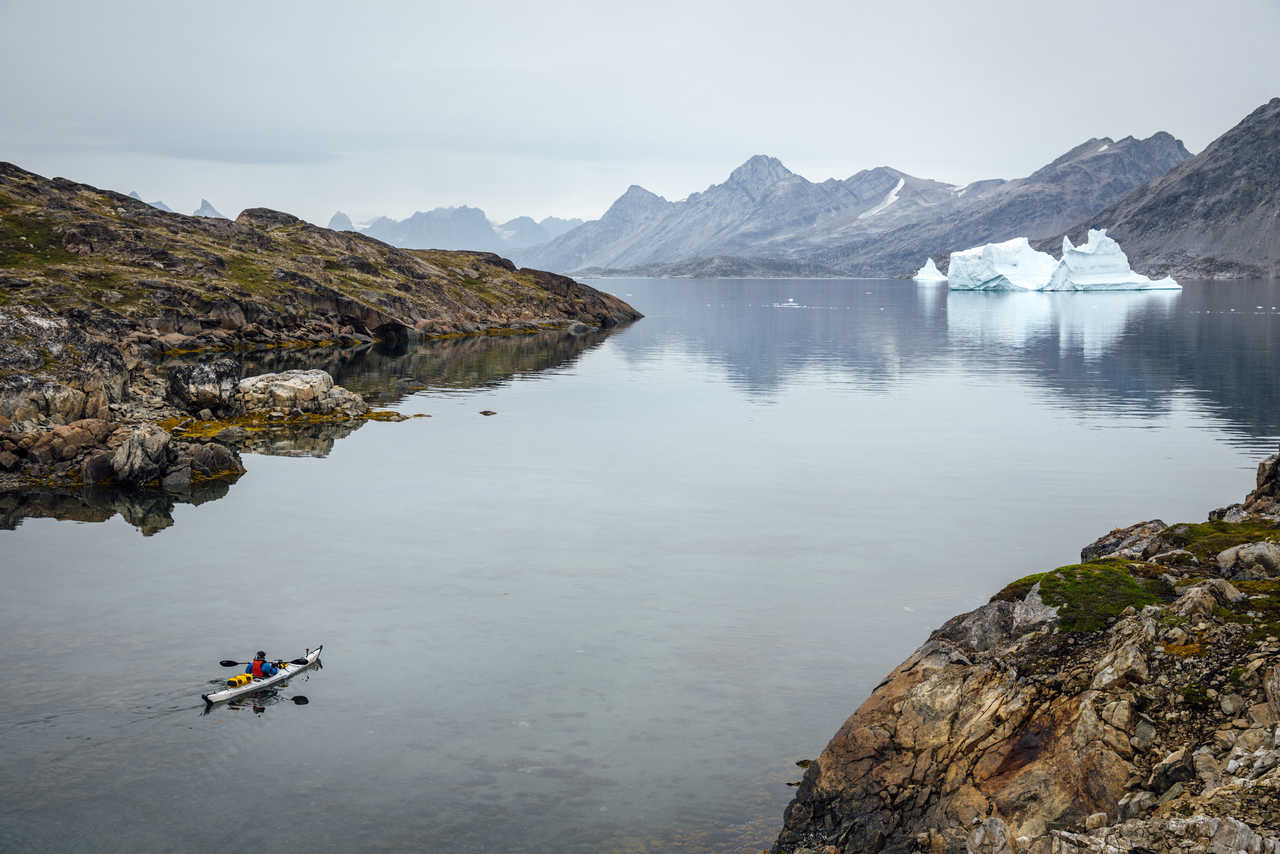 Kayak sur la côte Est du Groenland