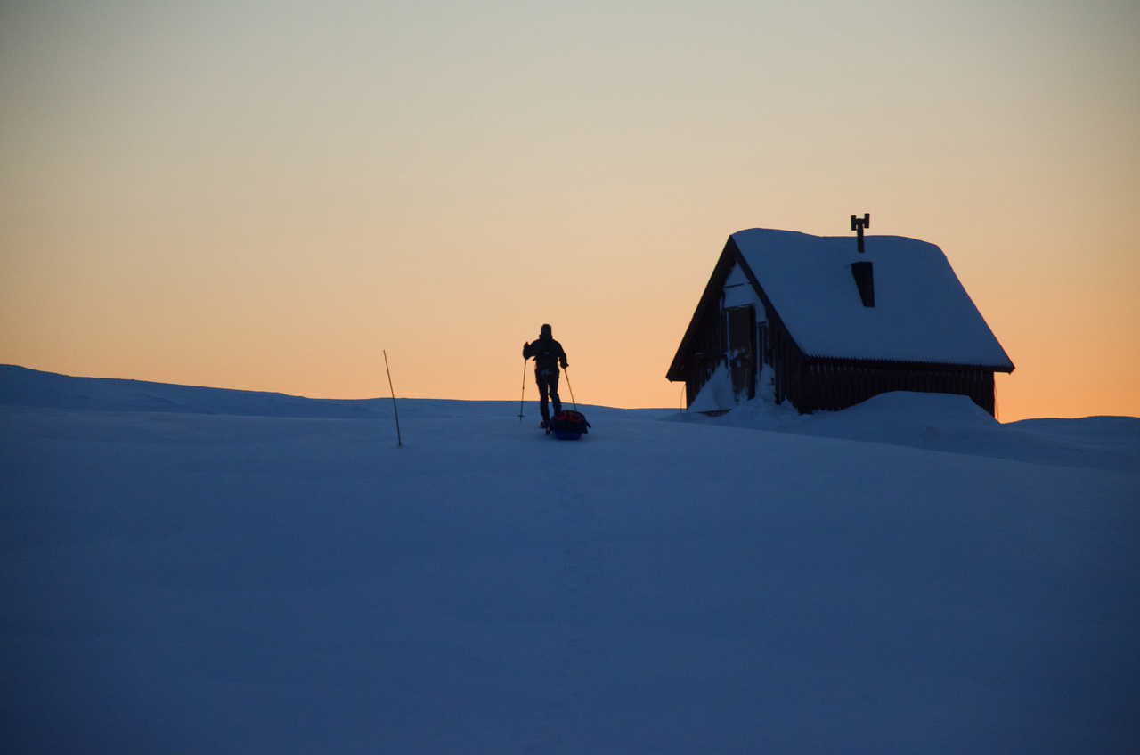 Kungsleden en hiver raid hivernal Suède