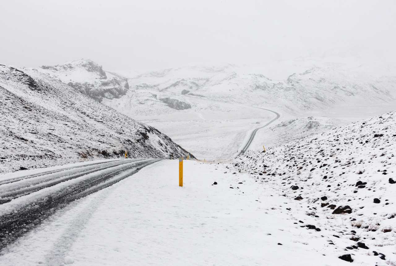 Paysage d'Islande en hiver